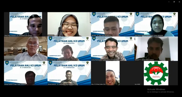 Suasana Training K3 Sertifikasi Kemnaker